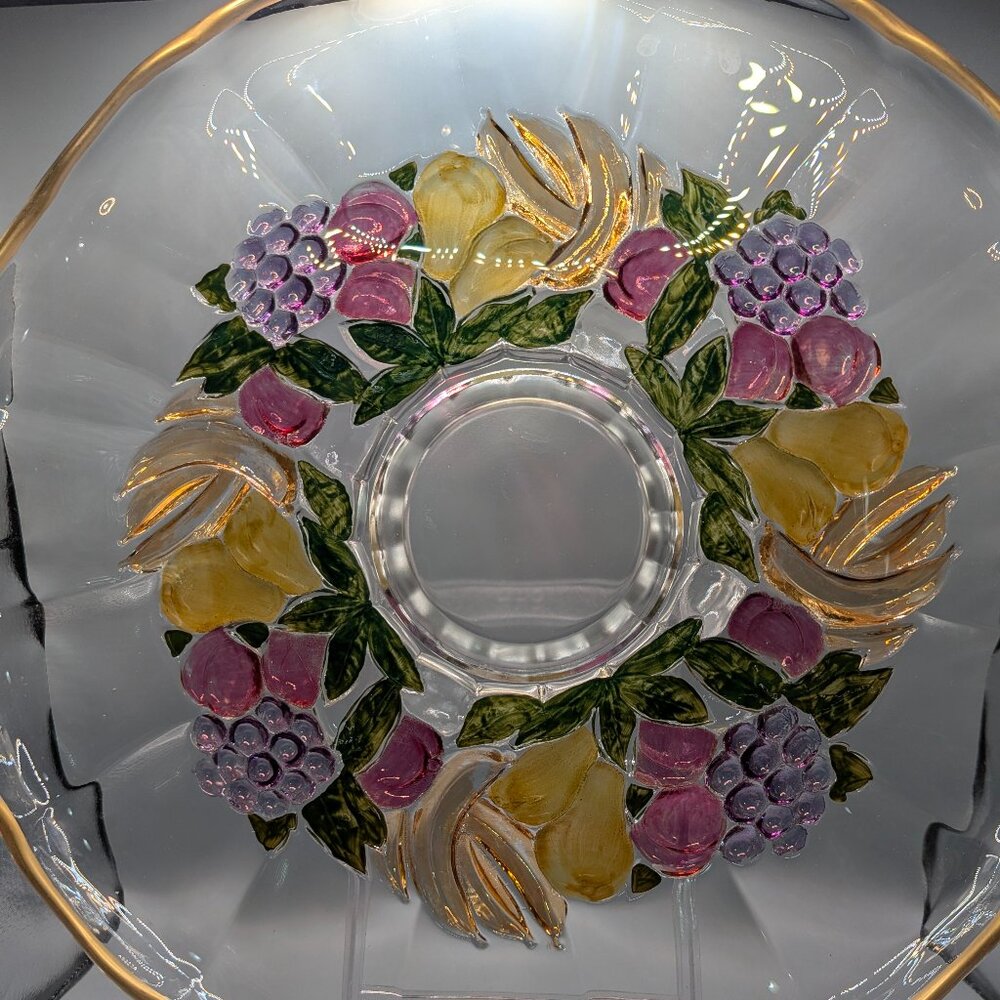 1950's Indiana Glass Footed Cake Plate